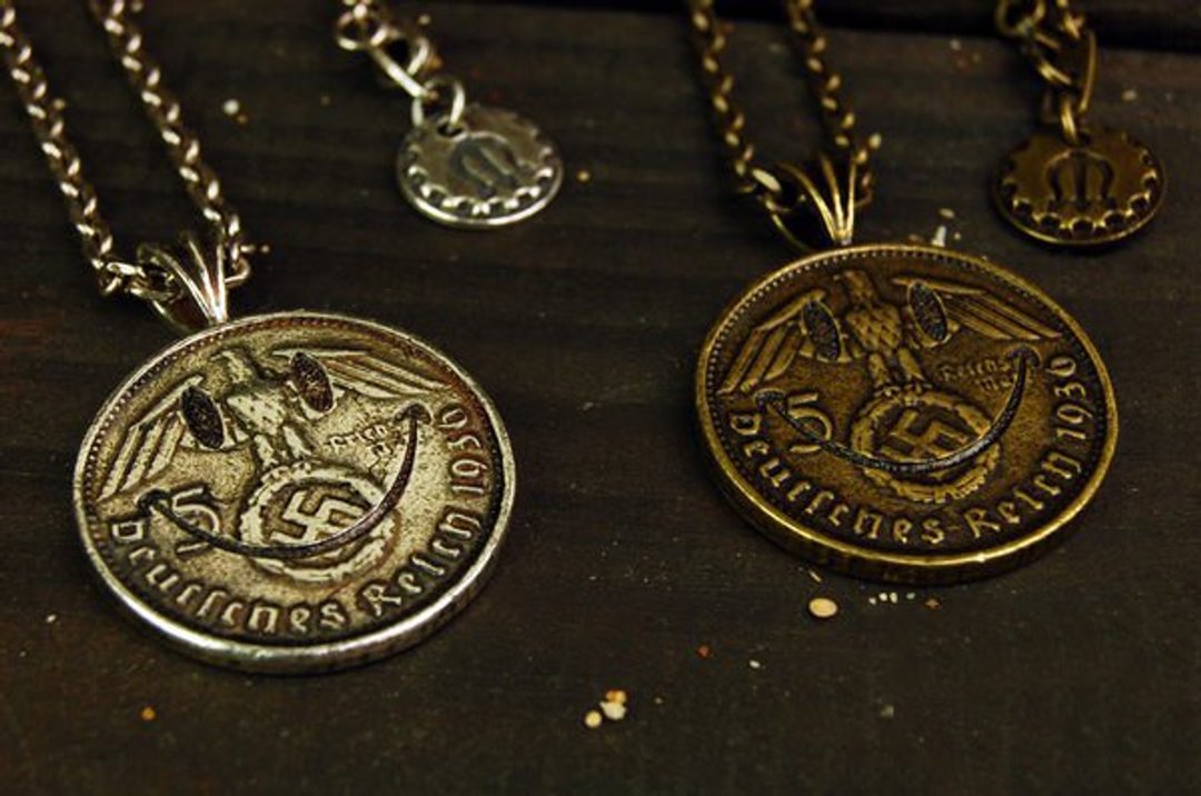 M-NAZI Coin Necklace 纳粹钱币项链 - 项链 - 其他金属 