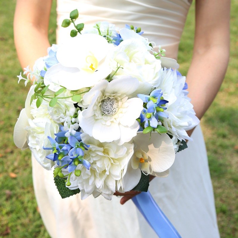 璎珞庄园*手作珠宝捧花*订作*求婚捧花~~欧式捧花~海外婚礼~仿真花捧花~~NO.125 - 植栽/盆栽 - 其他材质 