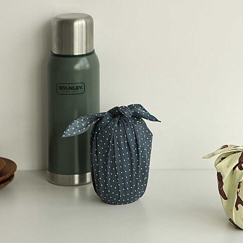 Dailylike 北欧风绵质手帕领巾-07 女孩点点,E2D20110 - 其他 - 其他材质 蓝色