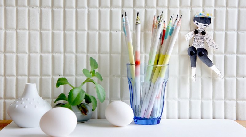 鹦鹉彩渲纸铅笔 - 其他书写用品 - 纸 多色