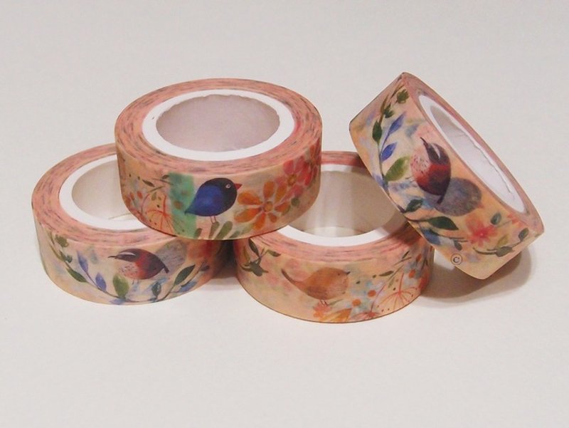 凯若插画 鸟语 纸胶带 - 纸胶带 - 纸 