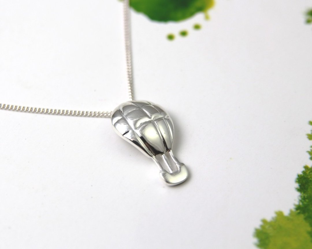 【梦想热气球】热气球项链/纯银项链/Sterling Silver/Balloon - 项链 - 纯银 银色