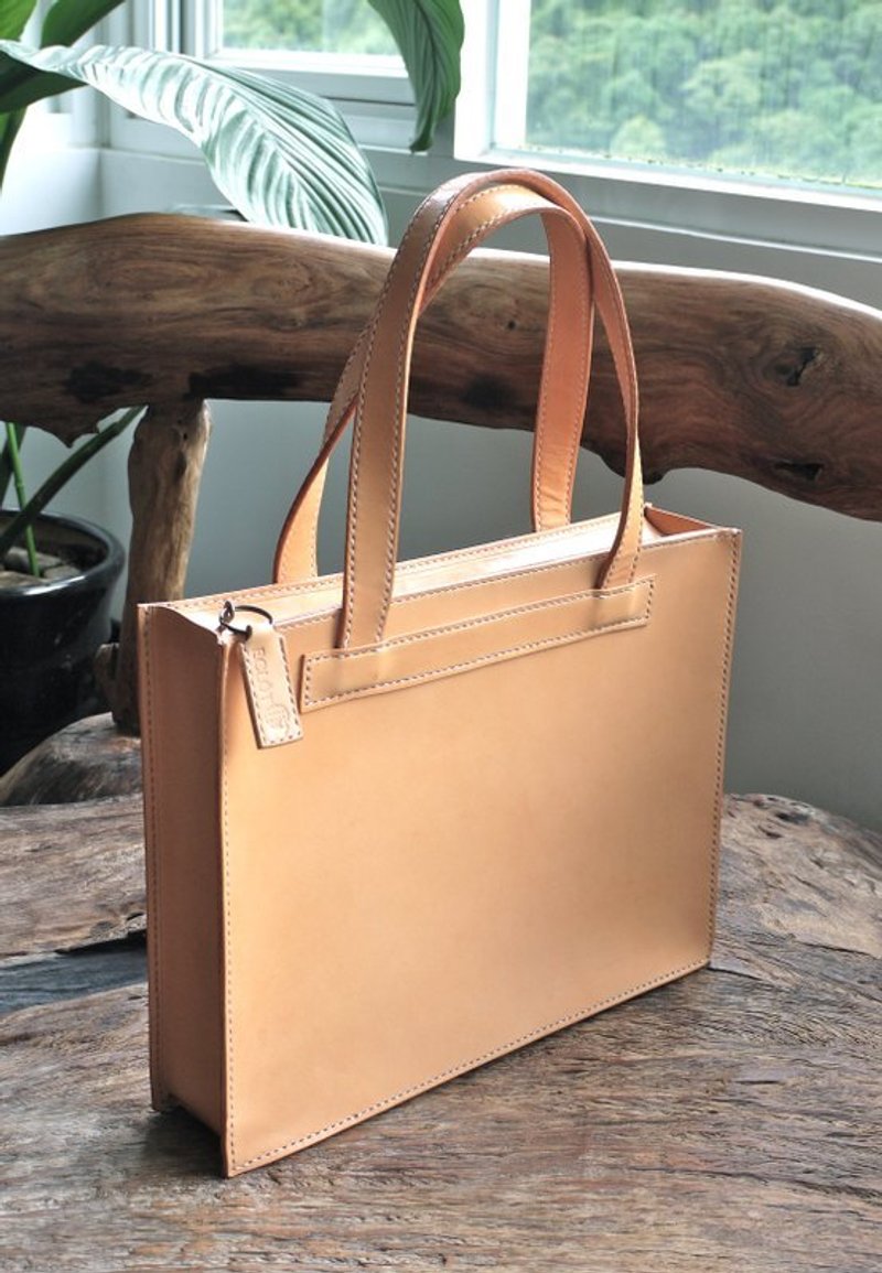 极简公事包 - 侧背包/斜挎包 - 真皮 