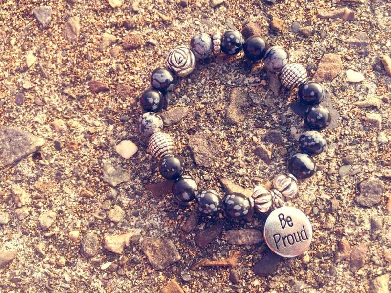 黑纹石-Be Proud - 手链/手环 - 其他材质 黑色