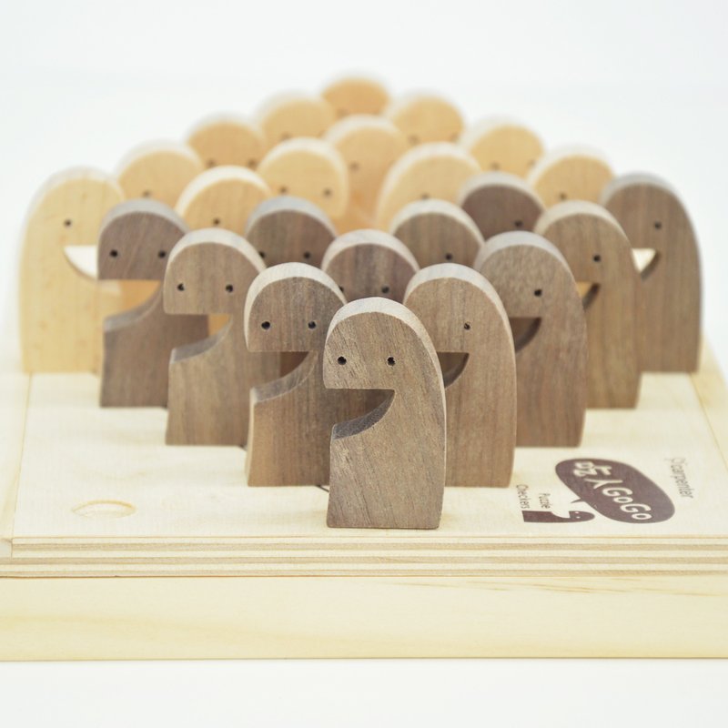 吃人GOGO-益智跳棋 - 拼图 - 木头 咖啡色