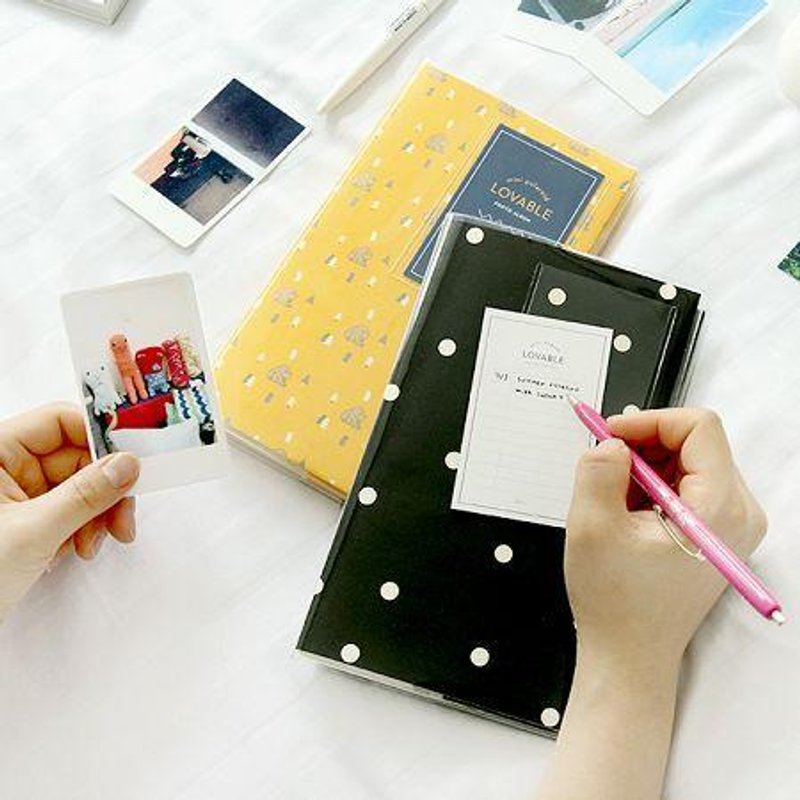 Dessin x GMZ-缤纷乐拍立得相本V2(84张)-黑白点点,GMZ01462 - 相簿/相册 - 塑料 黑色