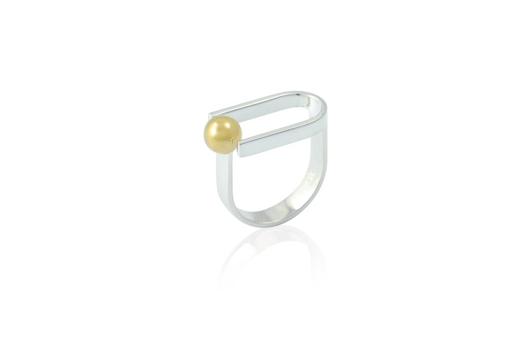 ROUND Ring - sterling silver - 戒指 - 其他金属 