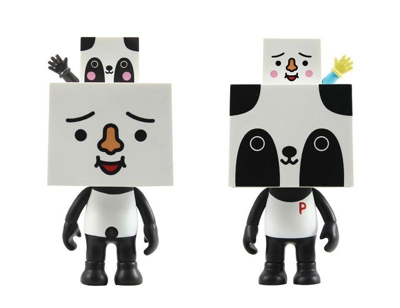 熊猫豆腐人 四寸公仔 - 其他 - 其他材质 黑色