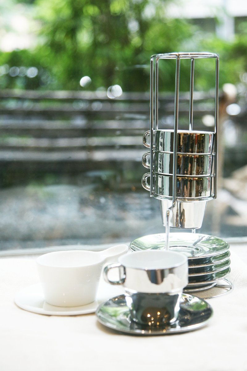 Dulton 镀银陶瓷杯盘组 - 咖啡杯/马克杯 - 其他材质 