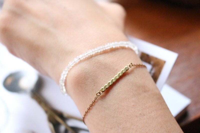 岁末7折  零码 麻花卷 手链 - 手链/手环 - 铜/黄铜 金色