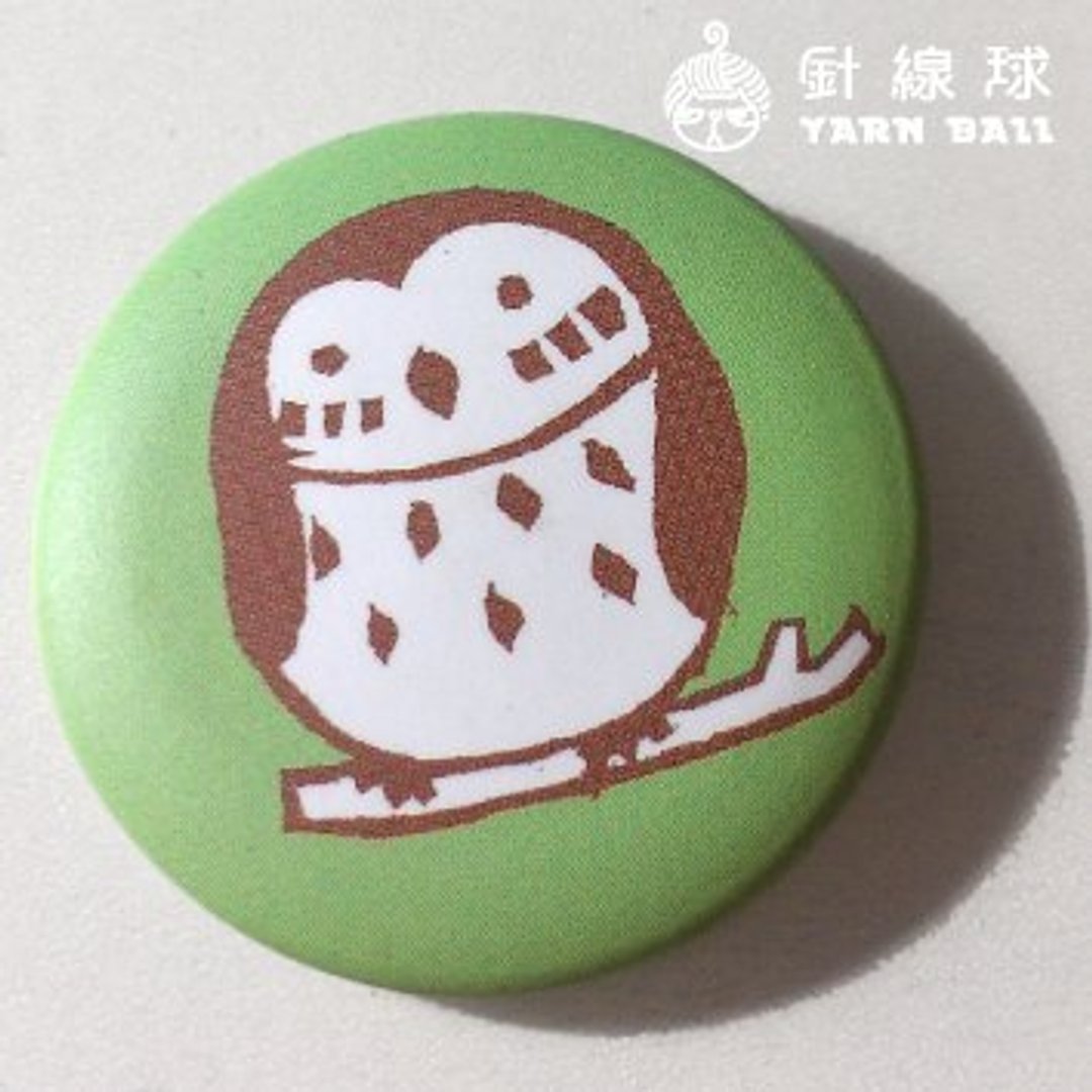 针线球 ||小动物小别针|| (猫头鹰) - 胸针 - 塑料 绿色