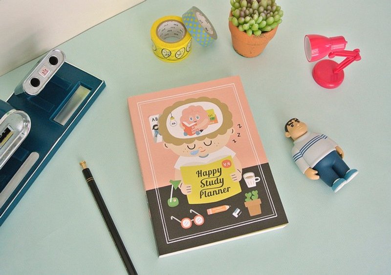 迪梦奇 Happy Study Planner 快乐学习日志 v.4 - 打瞌睡 - 笔记本/手帐 - 纸 粉红色