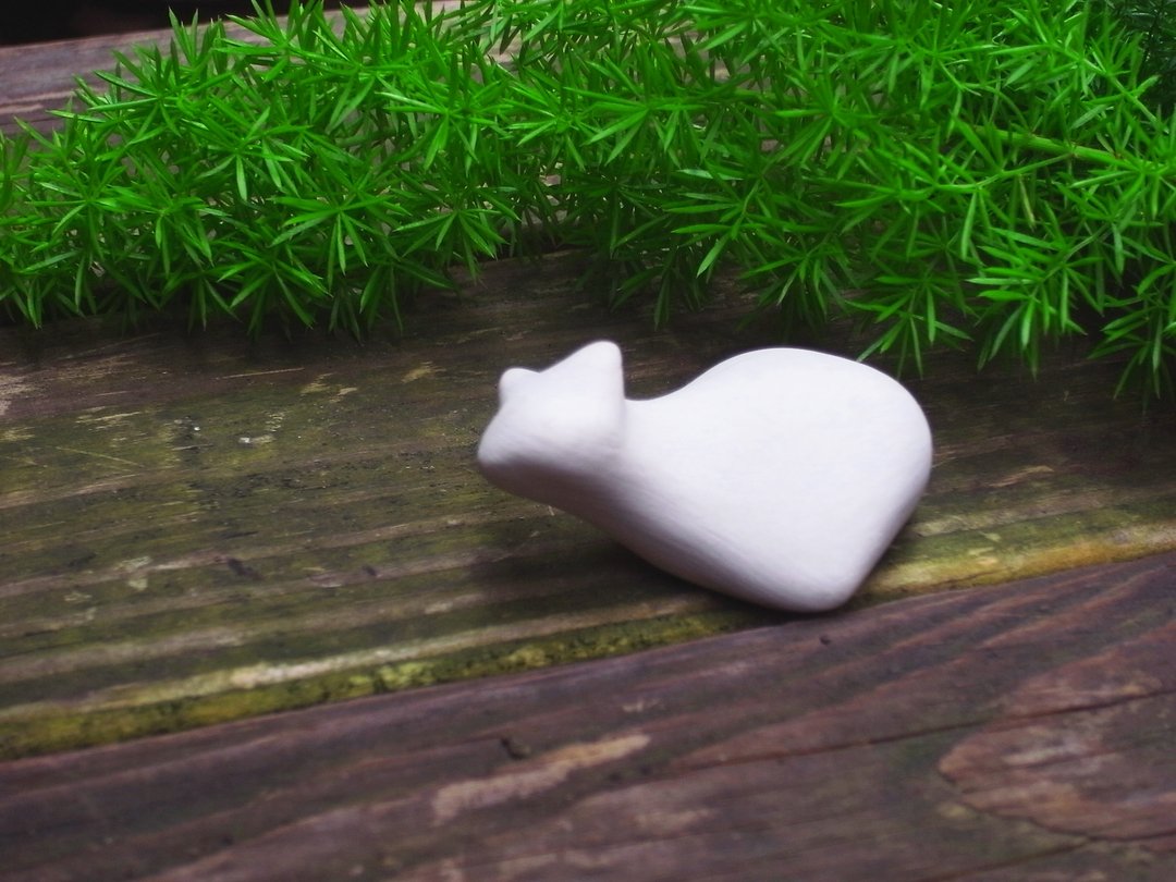 伸头猫 - 花瓶/陶器 - 其他材质 白色