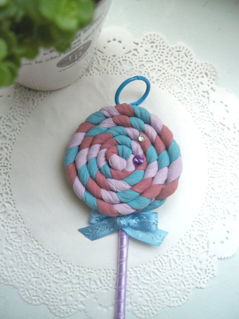 回忆棒棒糖-紫蓝 - 吊饰 - 其他材质 多色