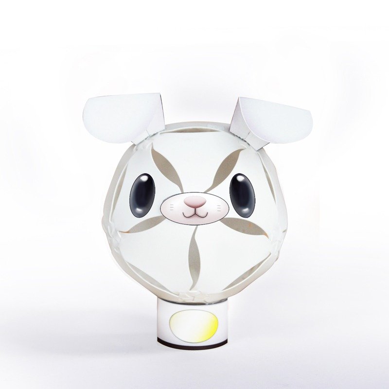 Geway｜拥瓣灯饰_动物系列小夜灯_北极兔_DIY_教学_圣诞节_交换礼物_生日_毕业_情人_送礼 - 其他 - 塑料 白色