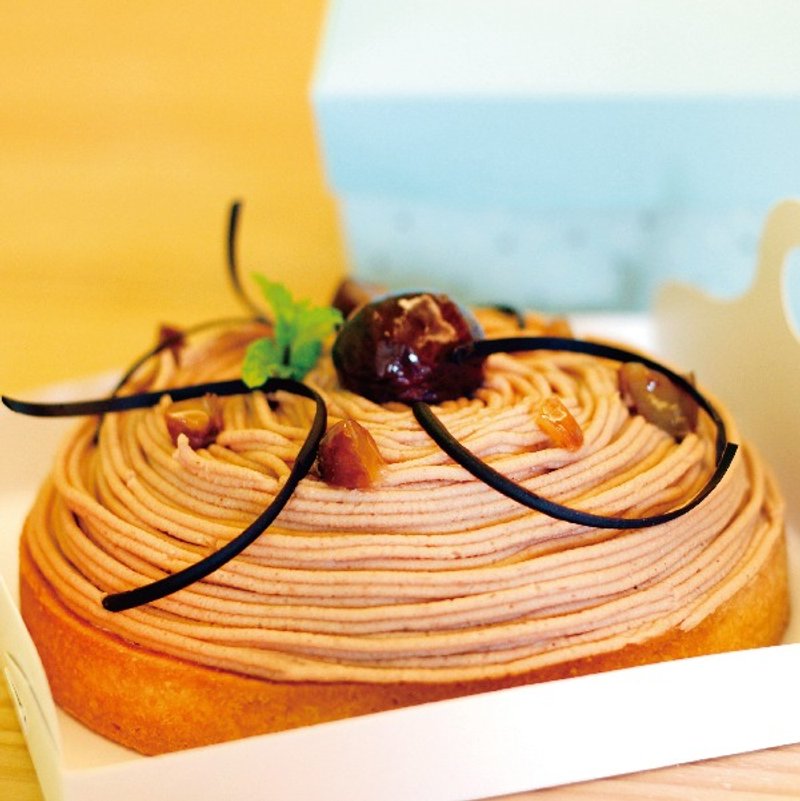  8寸 栗子蒙布朗塔 II 满满的法国沙巴东栗子泥与杏仁馅的组合 - 蛋糕/甜点 - 新鲜食材 