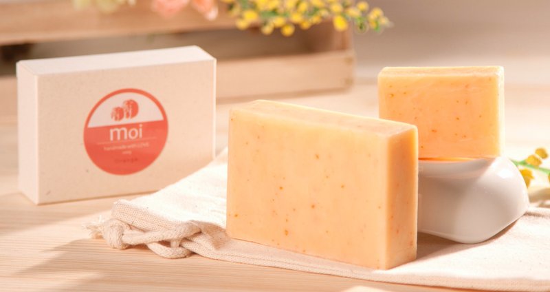 甜橙香氛SPA手工皂 - 沐浴用品 - 植物．花 红色