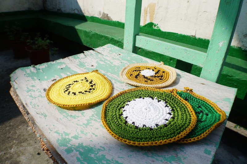 奇异果杯垫 - 餐垫/桌巾 - 聚酯纤维 黄色