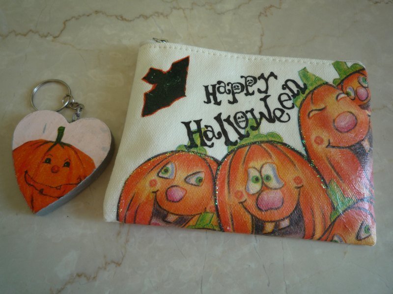 【Mio D.C.P.】Halloween万圣节系列－零钱包Money Bag／爱心钥匙圈Key Ring  20111022 - 零钱包 - 其他材质 