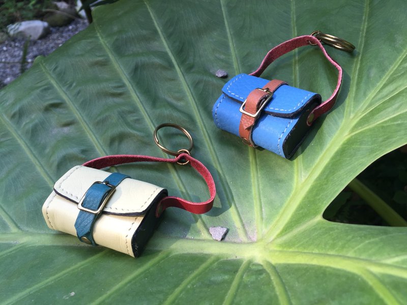 回收皮料钥匙圈_小方包 - 钥匙链/钥匙包 - 真皮 多色