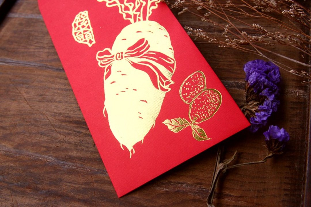 红包袋/中款/好采头 -三入 - 红包/春联 - 纸 红色