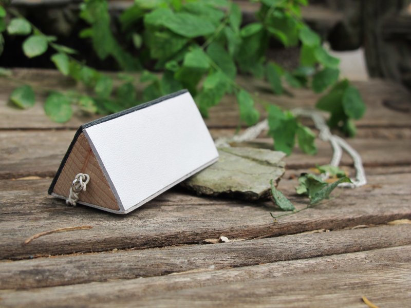 ANYWAY 三角柱项选 TRIANGLE MIX LEATHER NECKLACE - 项链 - 真皮 多色