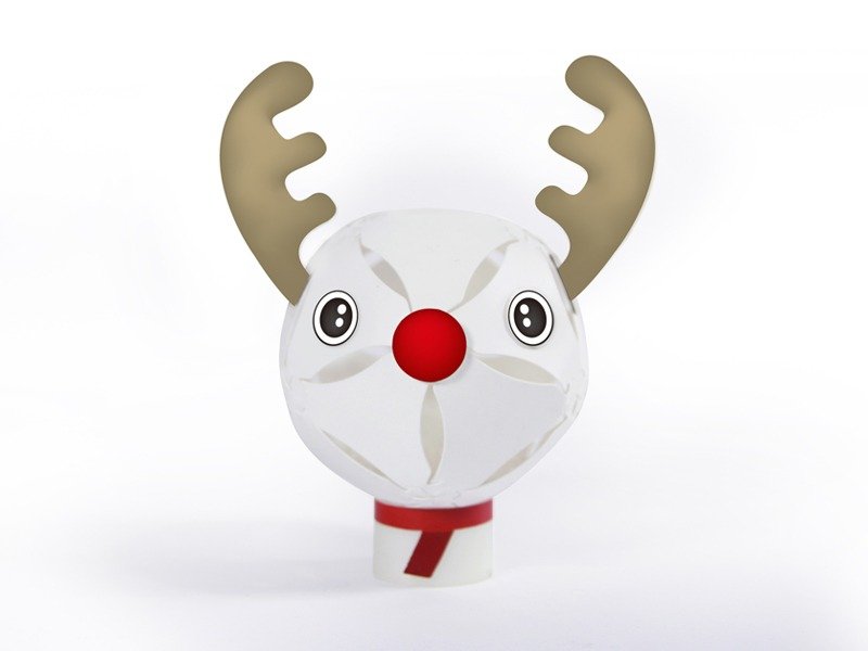 Geway｜拥瓣灯饰_圣诞节系列小夜灯_小麋鹿_DIY_教学_圣诞节_交换礼物_生日_毕业_情人_送礼 - 其他 - 塑料 白色