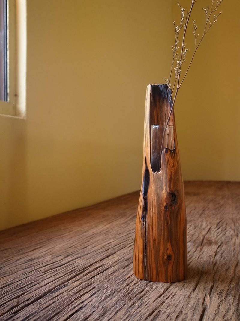 故事的蔓延 -流水桧木花器 - 植栽/盆栽 - 木头 咖啡色