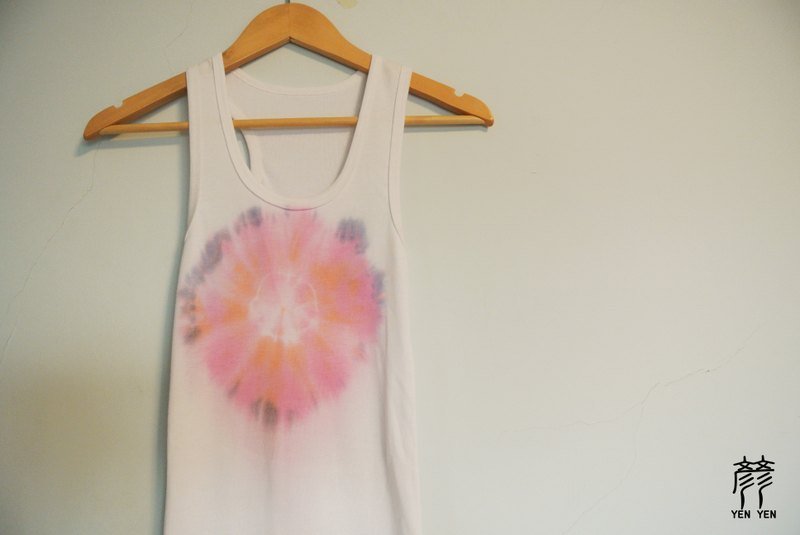 彦彦手染 - Yen Yen 渲染背心。嬉皮。 - 女装背心 - 棉．麻 多色