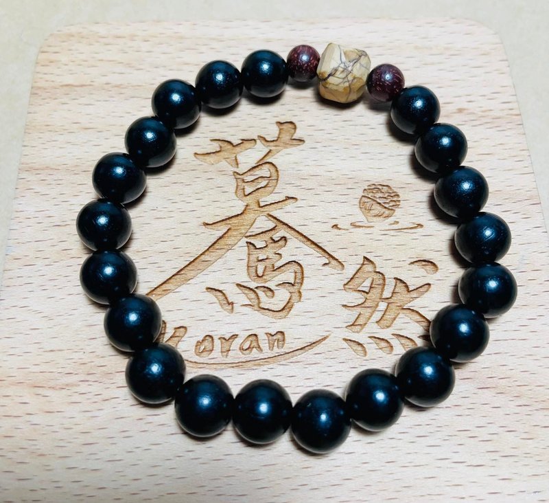 蓦然(手环系列)黑檀(8mm)--助眠 - 手链/手环 - 木头 黑色