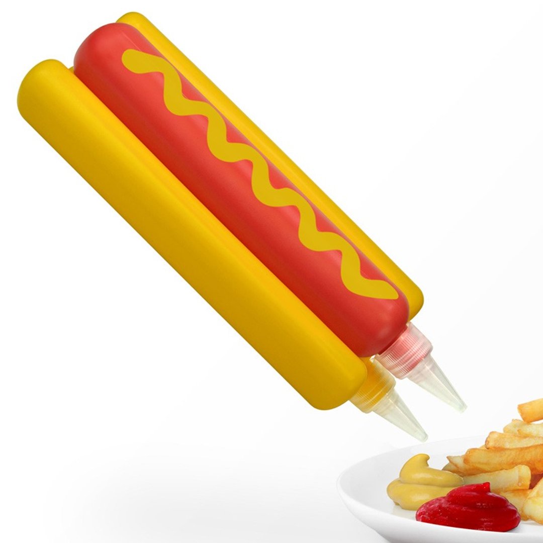 Mustard 挤酱器 - 热狗 - 调味罐/酱料瓶 - 塑料 多色