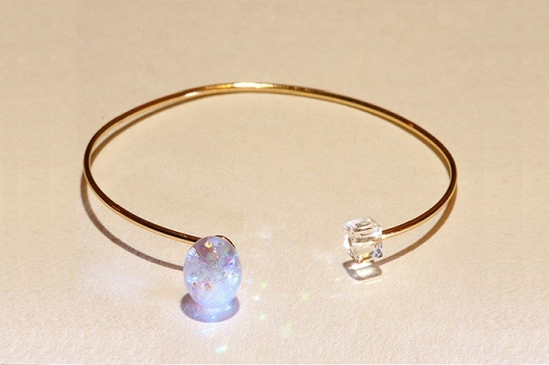 【Littlest Things】Selene 系列水晶球手环 - 手链/手环 - 玻璃 白色