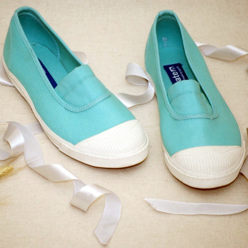 Southgate 南登机口 ANN-蒂芬妮-转换个心情春郊踏青去国民休闲鞋台湾良品(帆布鞋/懒人/休闲鞋) - 女款休闲鞋 - 其他材质 蓝色