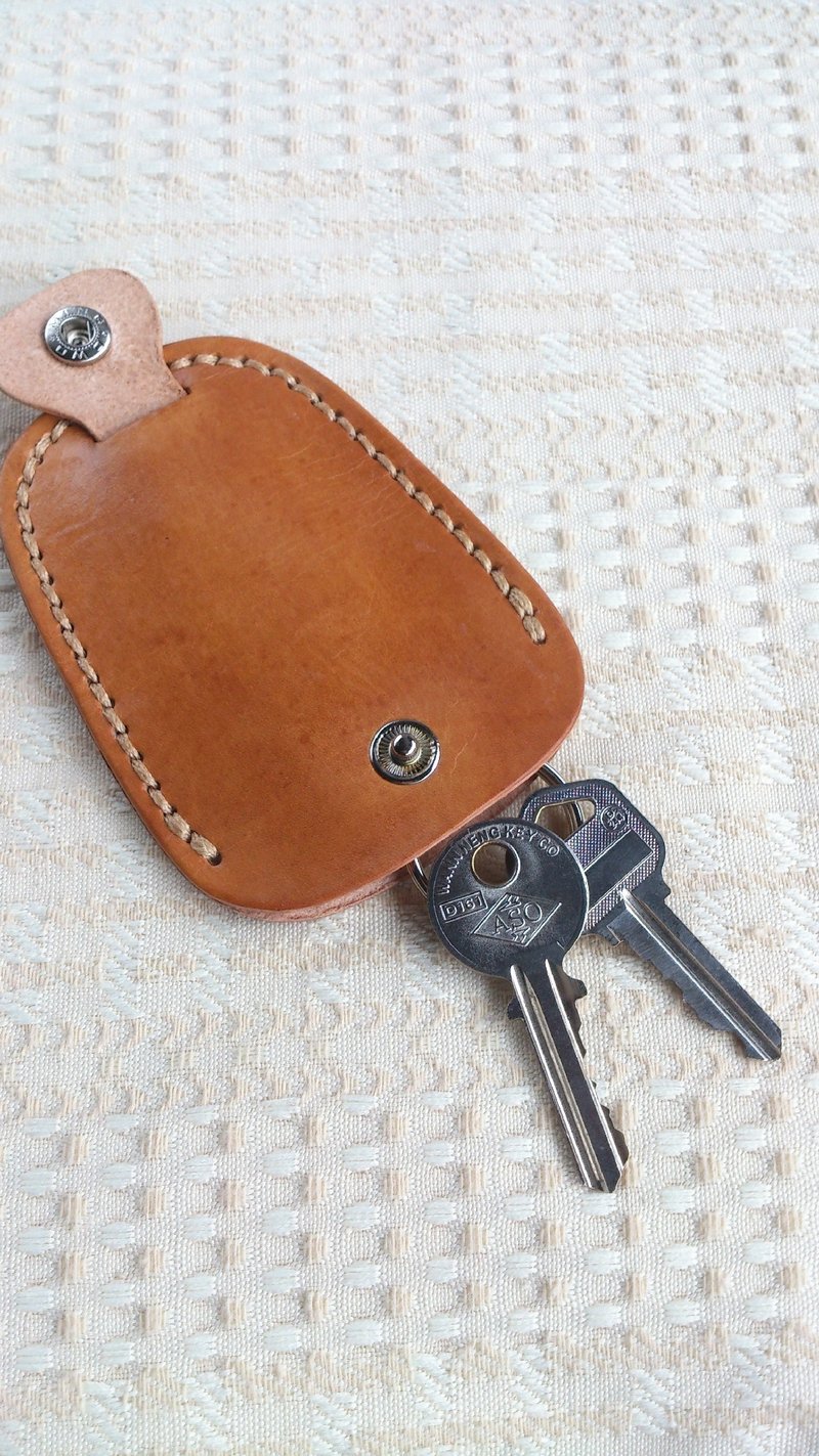 【布俗鬼】全真皮设计款钥匙包 - 钥匙链/钥匙包 - 真皮 