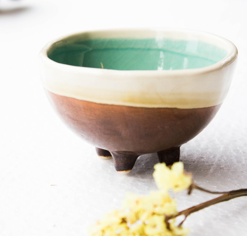 蓝色大海陶杯 - 茶具/茶杯 - 其他材质 绿色