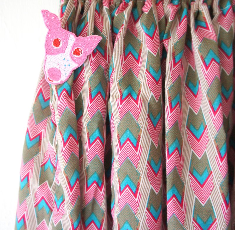 碰碰飘飘裙子 / 向上箭头↑ ↑ ↑（新色红箭头） - 裙子 - 棉．麻 多色