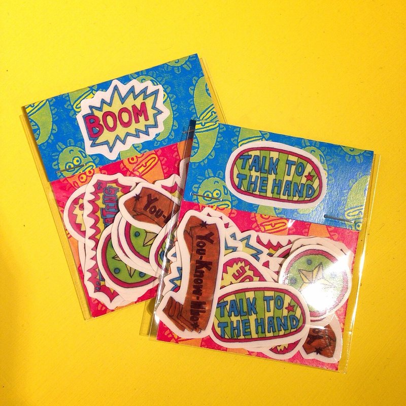 标签小贴纸 - 贴纸 - 纸 多色