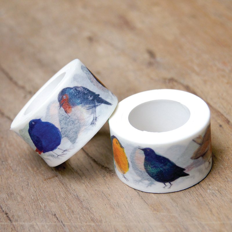 MANY BIRDS 小鸟纸胶带 A款 - 纸胶带 - 纸 多色