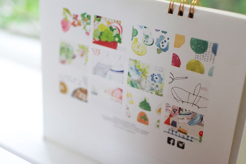 Fion 2016水彩插画年历/有一间小店 - 年历/台历 - 纸 黄色