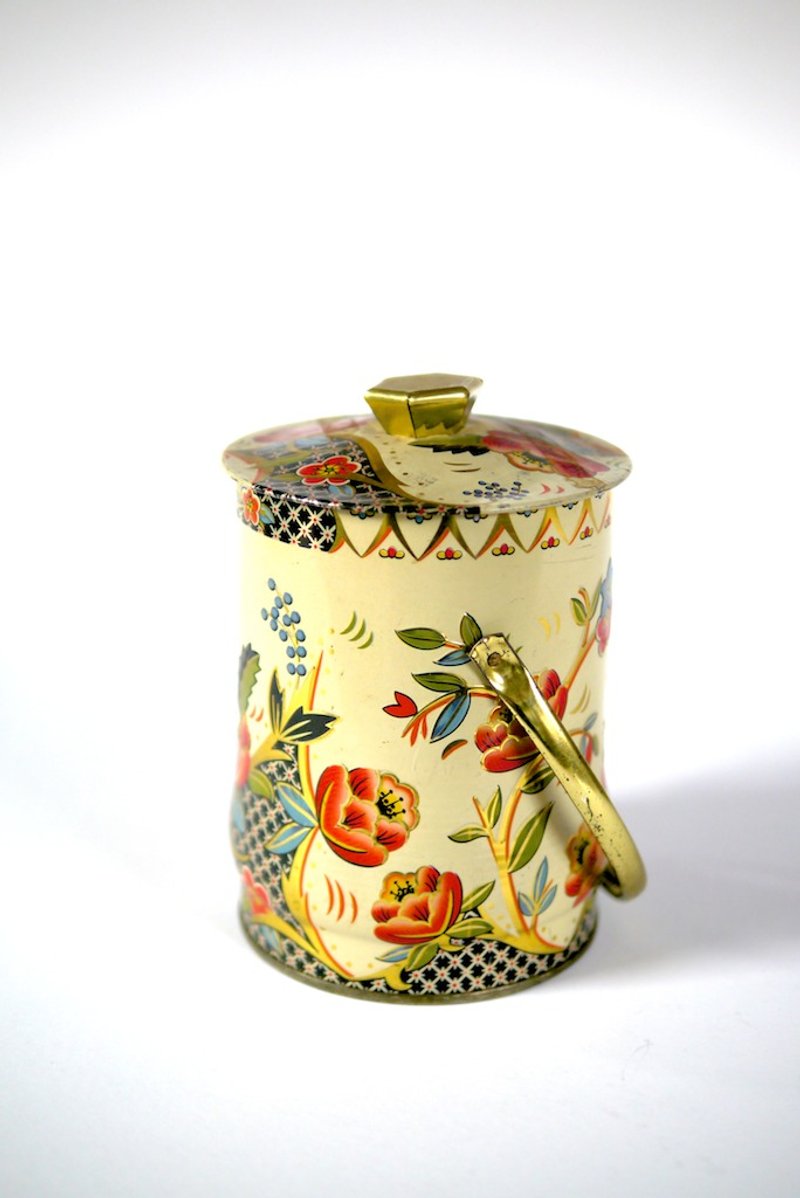 复古 vintage 马口铁糖果罐 - 收纳用品 - 其他材质 黄色