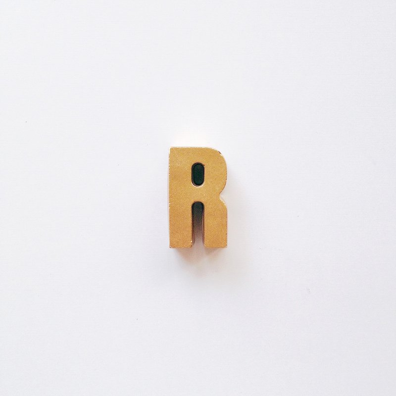 混凝土文字砖(金) - Concrete Bricks - 摆饰 - 水泥 金色