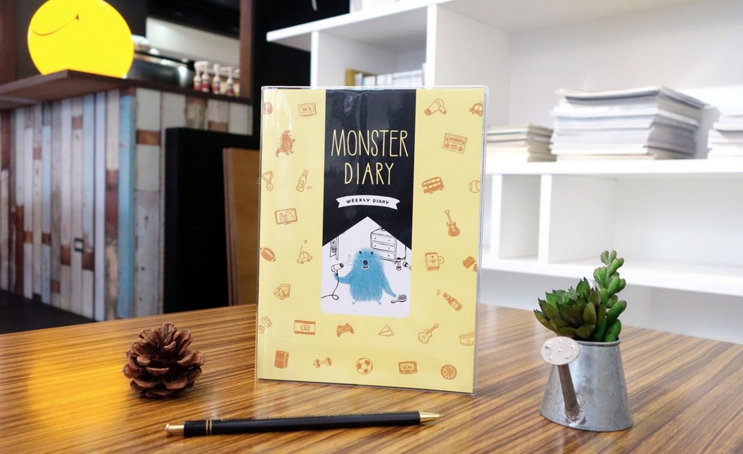迪梦奇 - Monster Weekly Diary小怪兽周记 [黄] 售完绝版 - 笔记本/手帐 - 纸 黄色