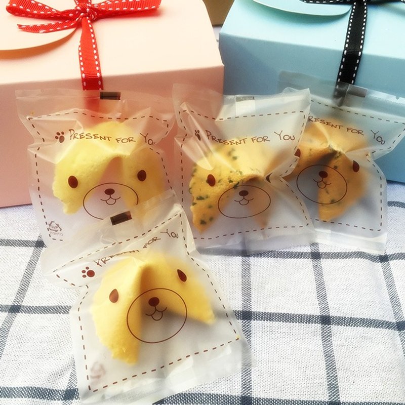 生日礼物 定制化幸运签饼 甜蜜粉礼盒 幸运饼 星星黑巧克力6入   - 手工饼干 - 新鲜食材 红色