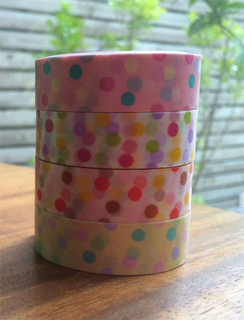 amifa-纸胶带 浪漫圆点 (a27914) - 纸胶带 - 纸 多色