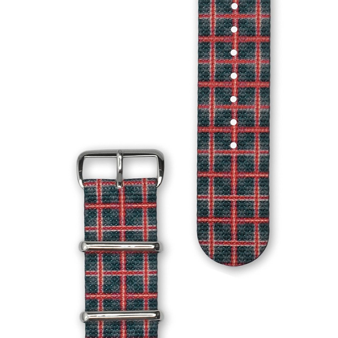 HYPERGRAND - 22MM NASHVILLE NATO STRAP 音乐之乡表带 (银扣) - 女表 - 其他材质 红色