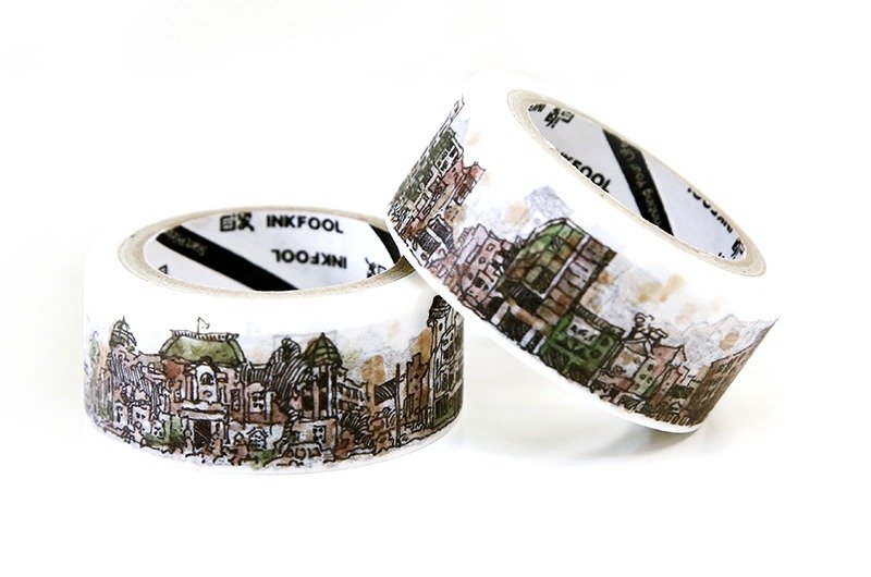 纸胶带｜府城民生绿园道  design by 1/2艺术虾 （台南限定纸胶带） - 纸胶带 - 纸 