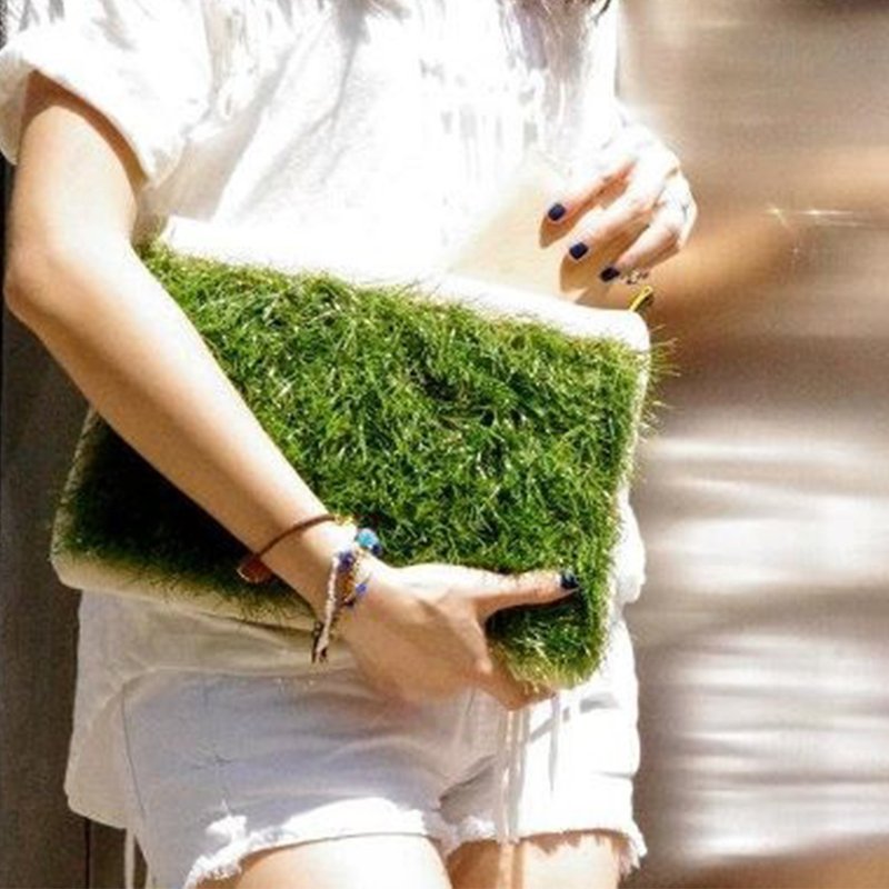 GRASSY 草草手提包  (可放iPad mini) - 手提包/手提袋 - 其他材质 绿色