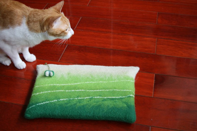 羊毛毡电脑包 （Macbook Air 13寸） - 电脑包 - 羊毛 绿色