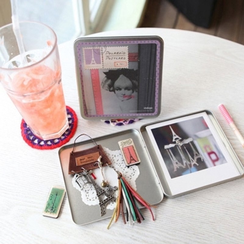 Dessin x Indigo-城市写真明信片方块组-Paris,IDG75338 - 卡片/明信片 - 纸 紫色