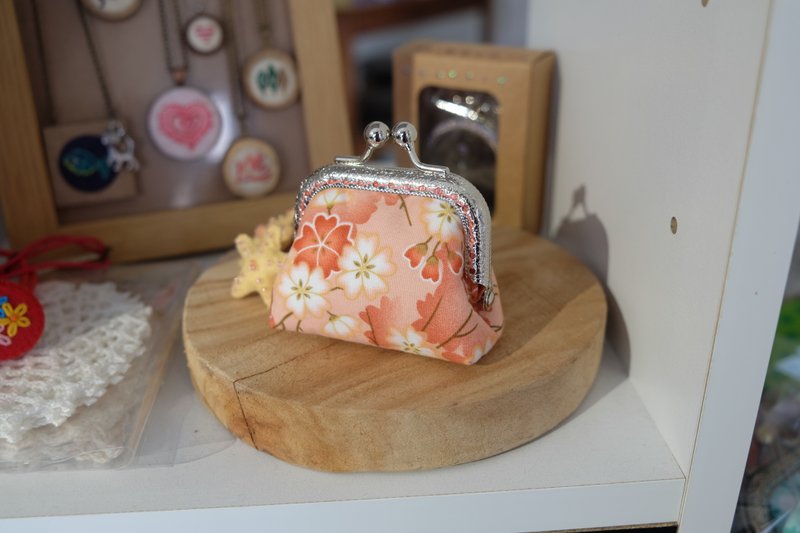 【樱粉菲菲】6.5cm 和风口金包 - 零钱包 - 其他材质 粉红色